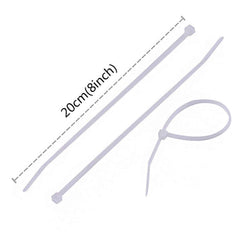 Heavy Duty Cable Ties – 200mm Nylon Zip Ties 100 Pcs | WipeTech