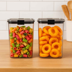 1200 ML Airtight Food Storage Container Set – 2 Piece Durable Plastic