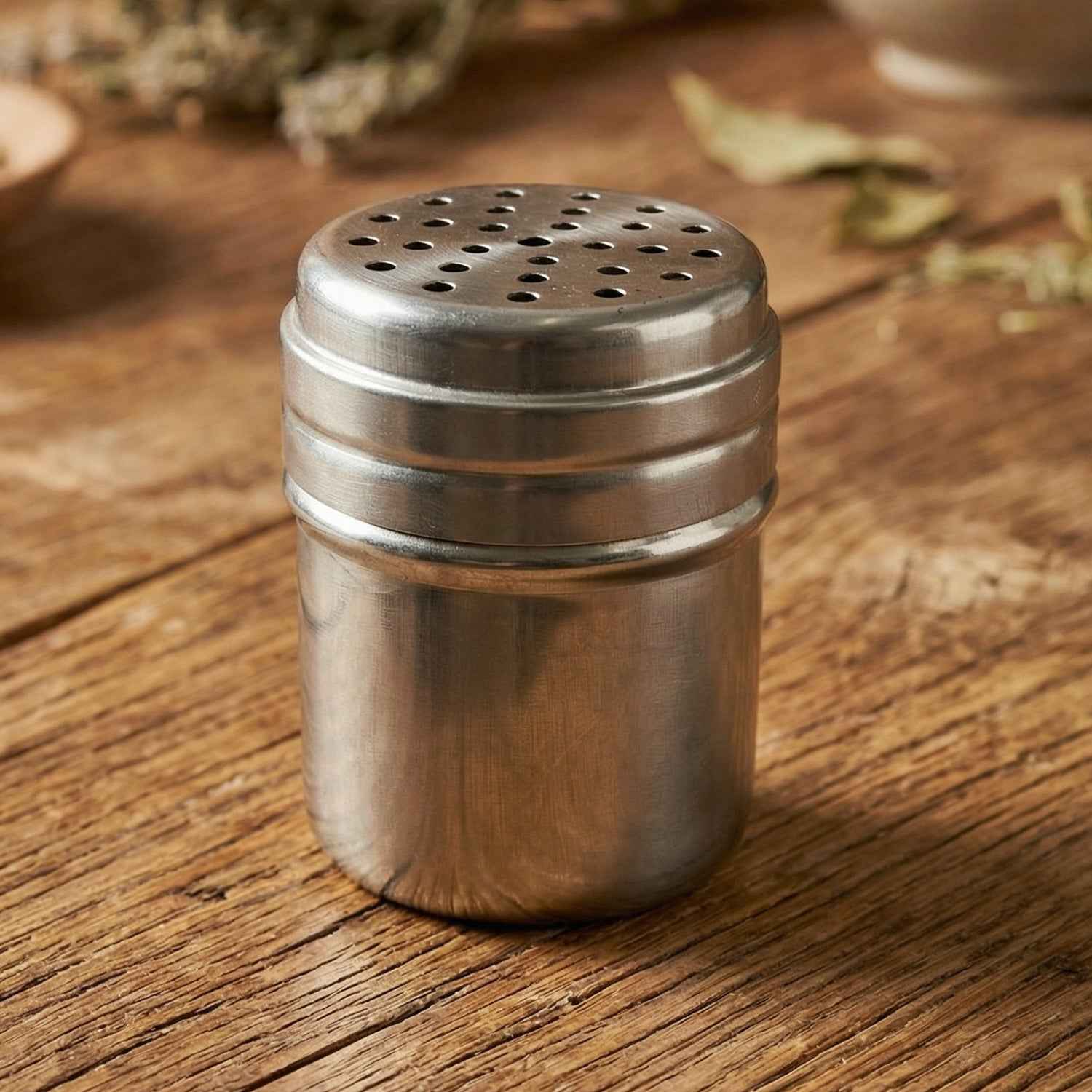 Stainless Steel Spice Shaker – Durable Kitchen Seasoning Container