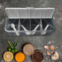 Airtight Masala Box – 4-Section Spice & Pickle Storage | Tidy Table