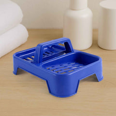 Double Soap Dish Stand – 2-in-1 with Handle & Drainage