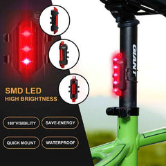 Bicycle LED Tail Light – USB Rechargeable High Visibility Safety Light