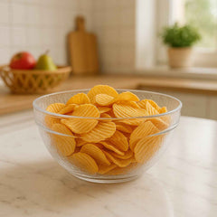 Idli Mixing Bowl – Transparent Textured Plastic, Spill-Resistant