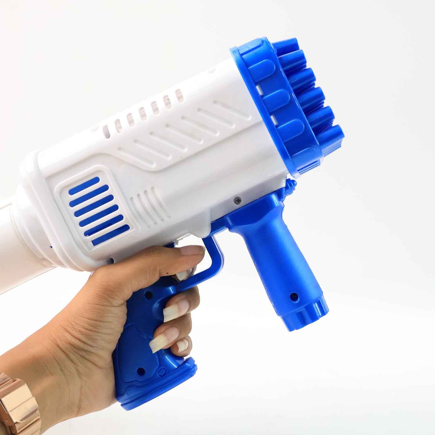 Bubble Gun for Kids – 32 Holes, Powerful Blaster | Play & Move