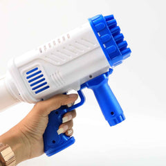 Bubble Gun for Kids – 32 Holes, Powerful Blaster | Play & Move