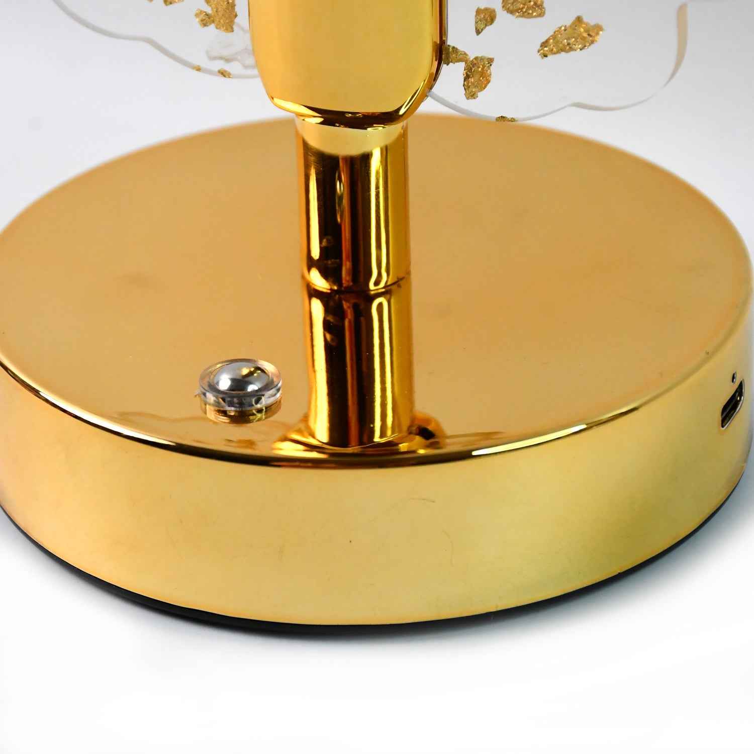 Crystal LED Table Lamp – Luxury Golden Butterfly Accent