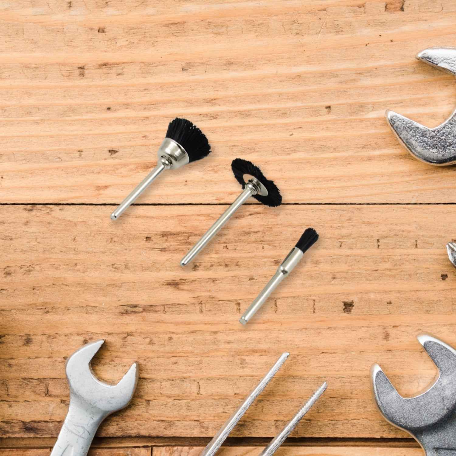 Brass Wire Wheels – 3 Pc Rust Removal Tool Set | ToolMate Pro