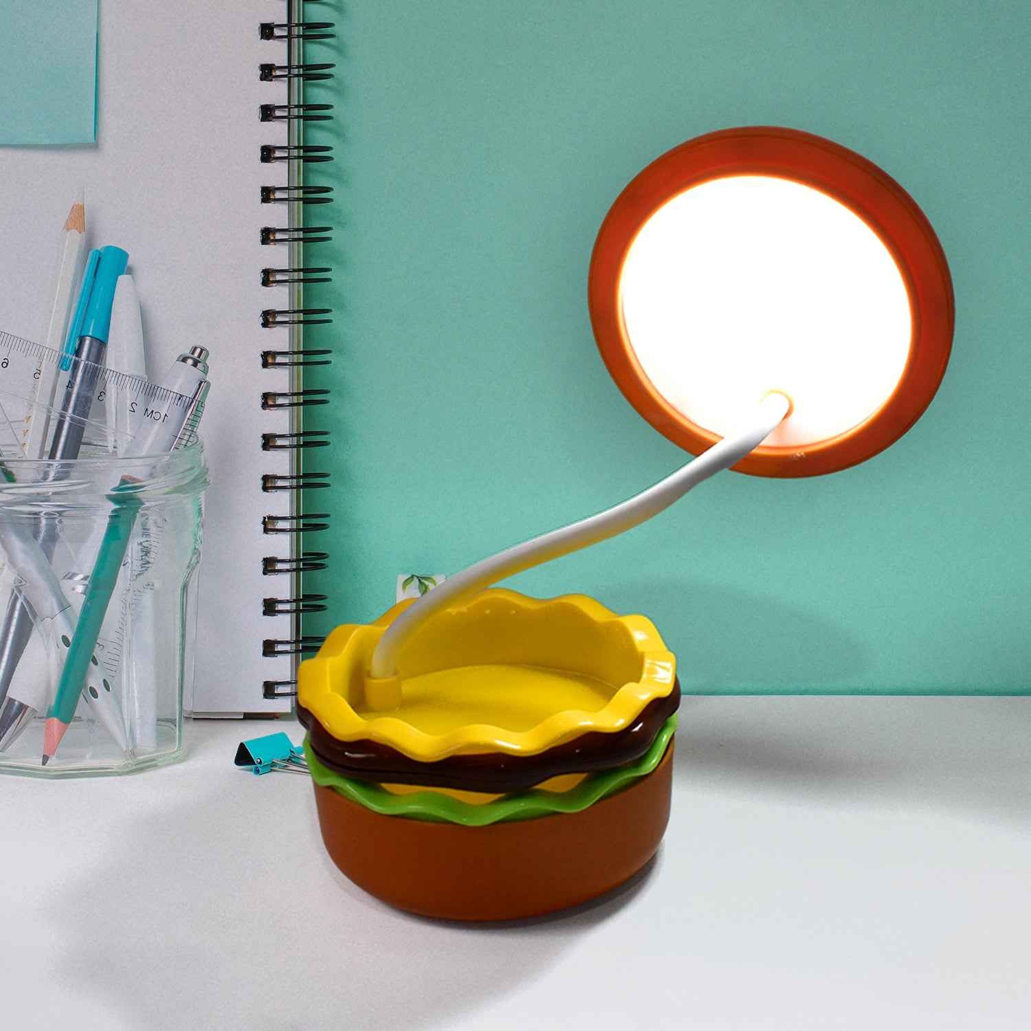 Burger LED Night Lamp – Folding & Rechargeable | Indo Glow