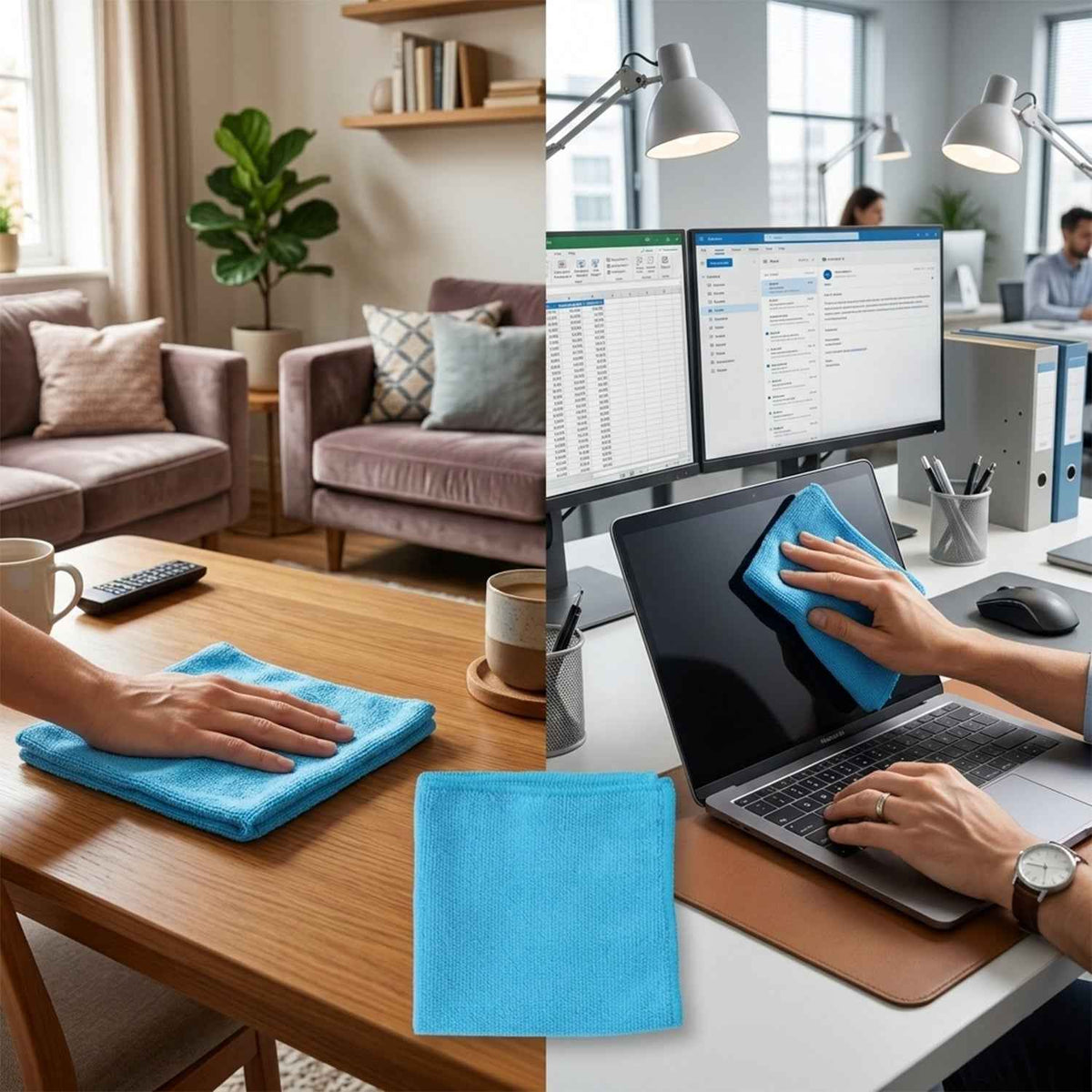 Microfiber Cleaning Cloth – Soft, Reusable, and Effective