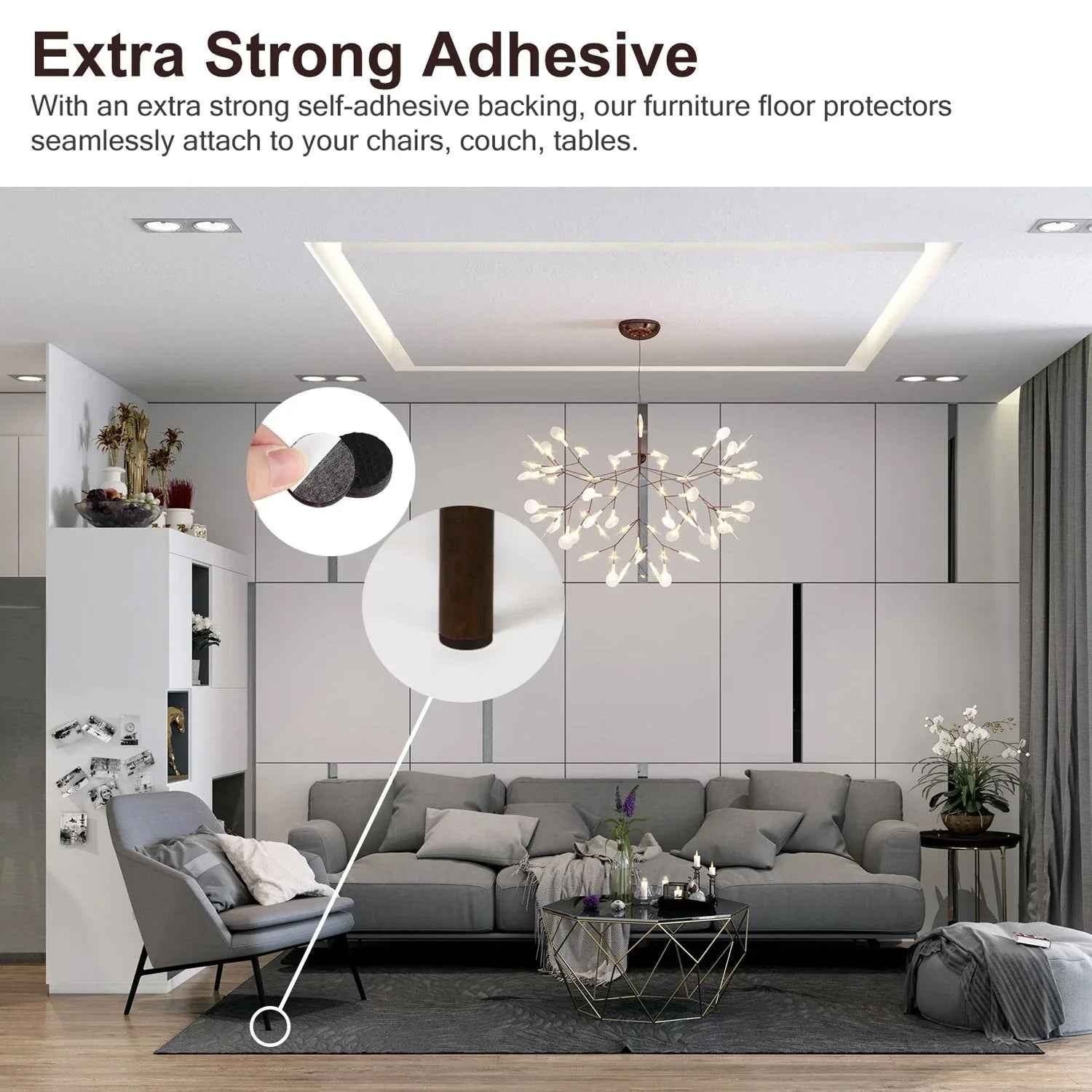 Furniture Protection Pads – Non-Slip Felt Floor Guards | storenzo