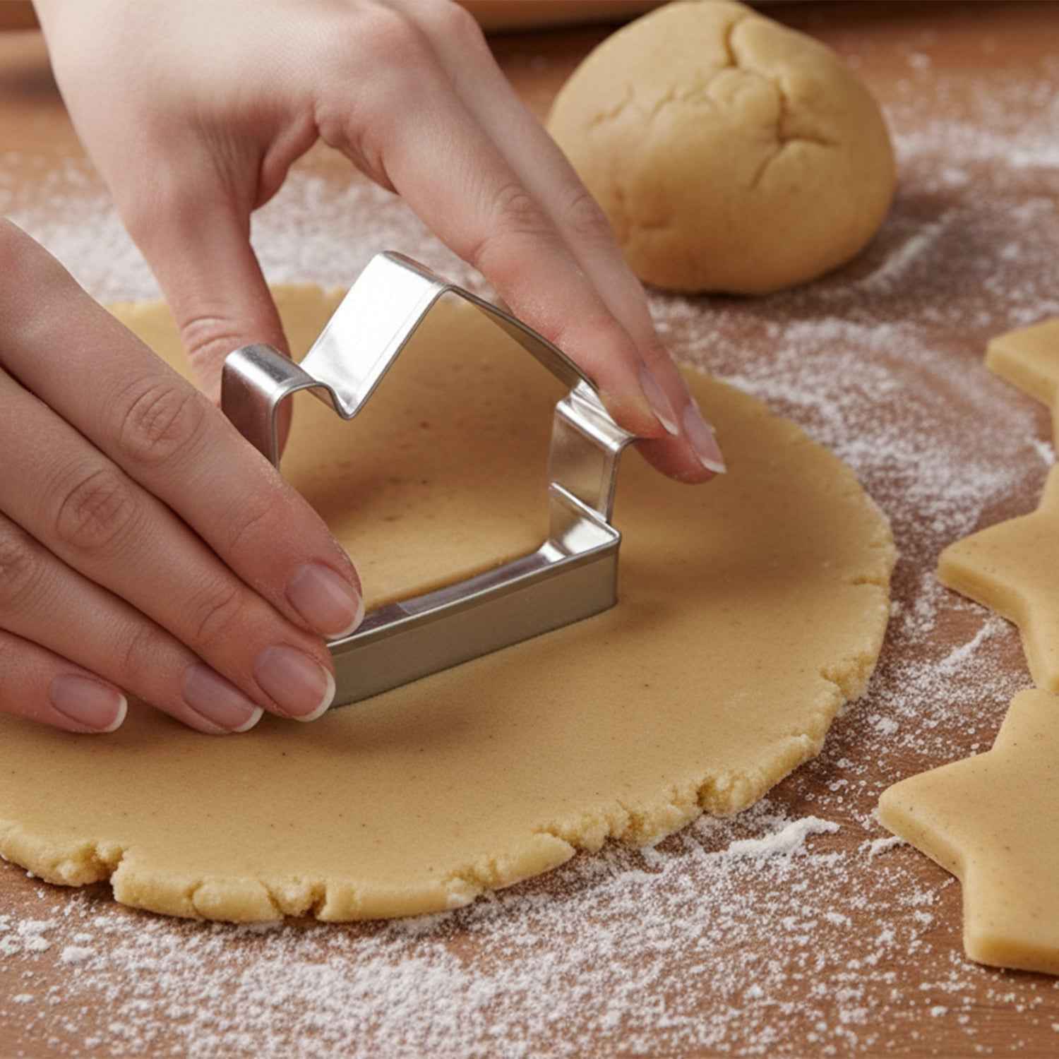 Stainless Steel House Shape Cookie Cutter Set Ð 3 Durable Baking Molds