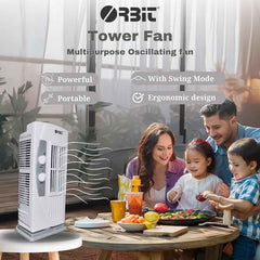 Orbit Micro Oscillating Tower Fan – Compact Adjustable Speed Fan