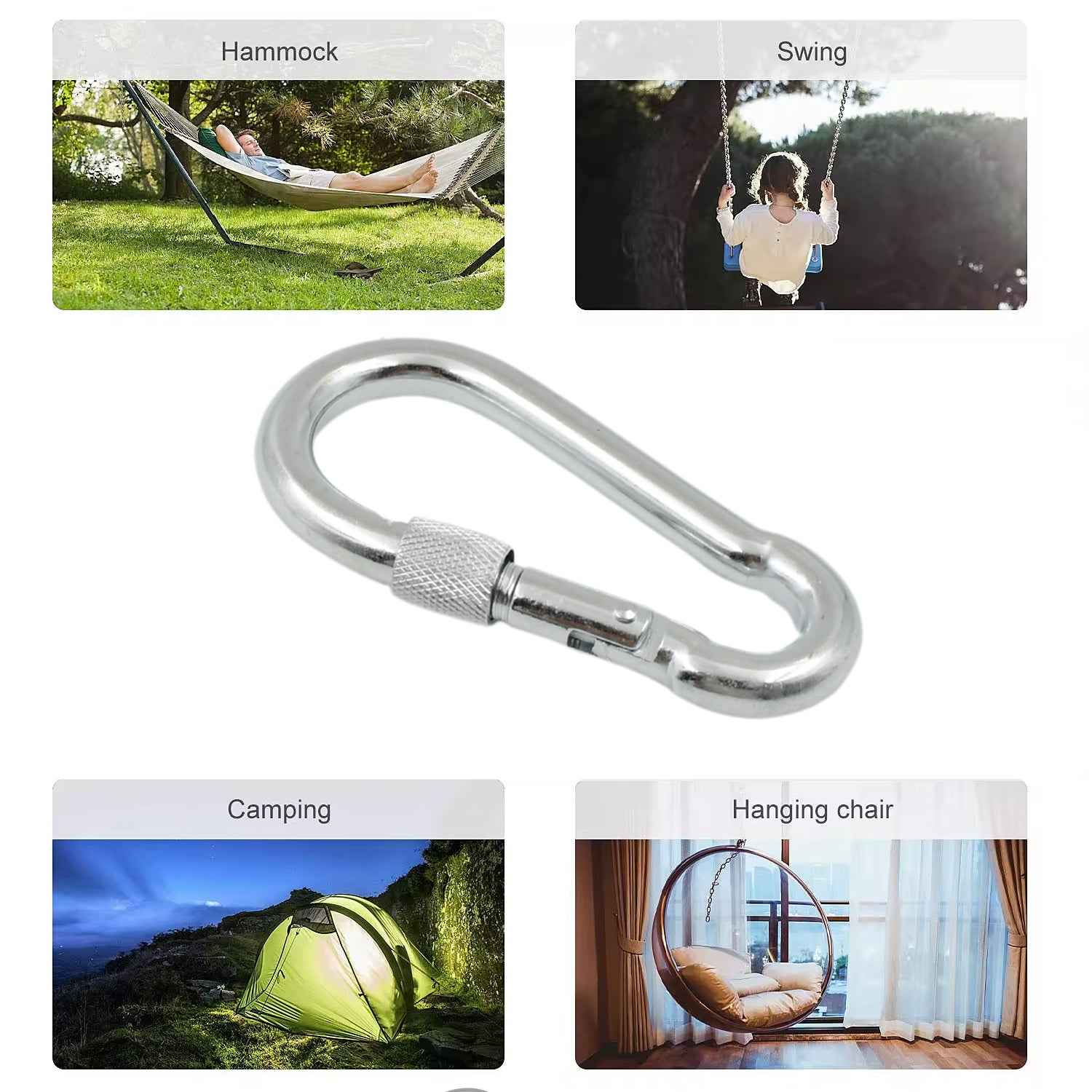 Stainless Steel Snap Hook – Heavy Duty Carabiner Clip | Wagtail
