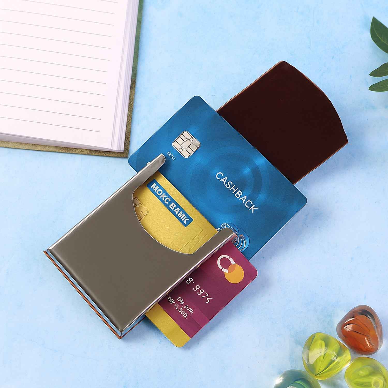 Business Card Holder – Premium Leather Finish with Steel Case