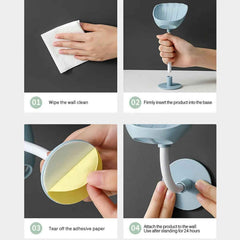 Self-Draining Soap Dish – Wall Mounted, No Drill | VelvetBubbles