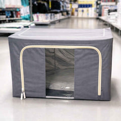 Foldable Storage Bag – 66L Steel Frame Clothes Organizer | Organivo