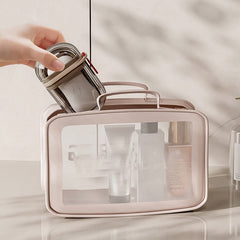 Lightweight portable soap holder in white, ideal for gym bags and travel.