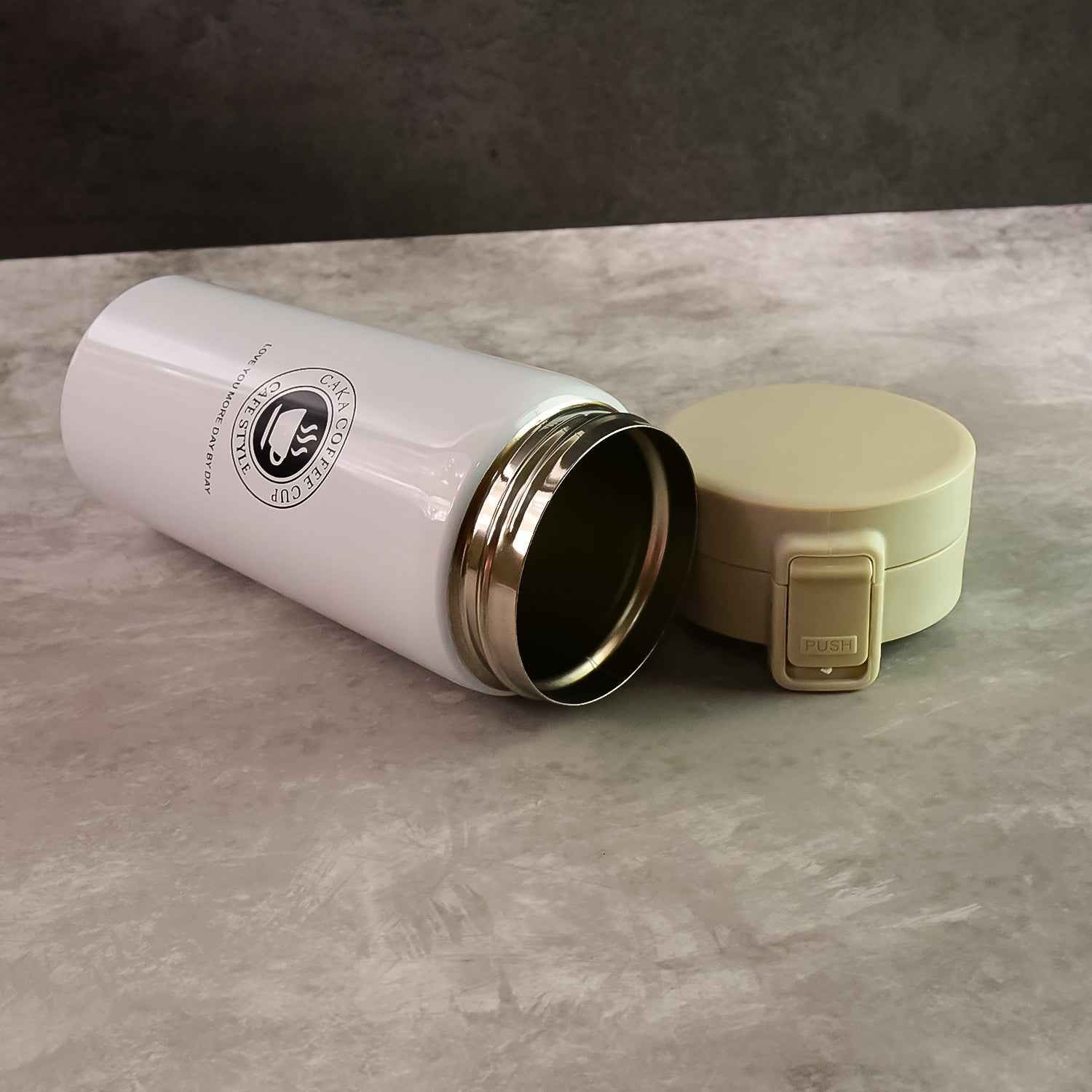 Vacuum Insulated Coffee Flask – 400ML Stainless Steel Travel Mug