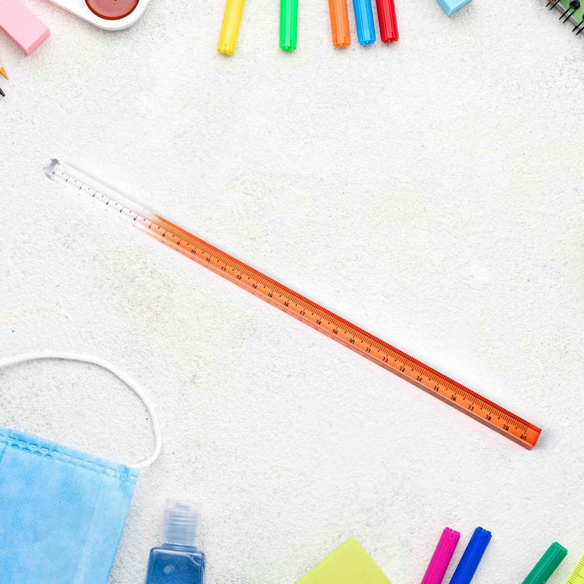 Acrylic Rulers Ð Precise 30 cm Measurement for Crafts & Learning