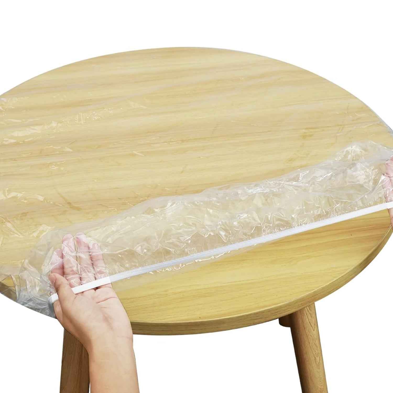 Elastic Table Cover – Waterproof & Round | Tidy Table (10 Pcs)