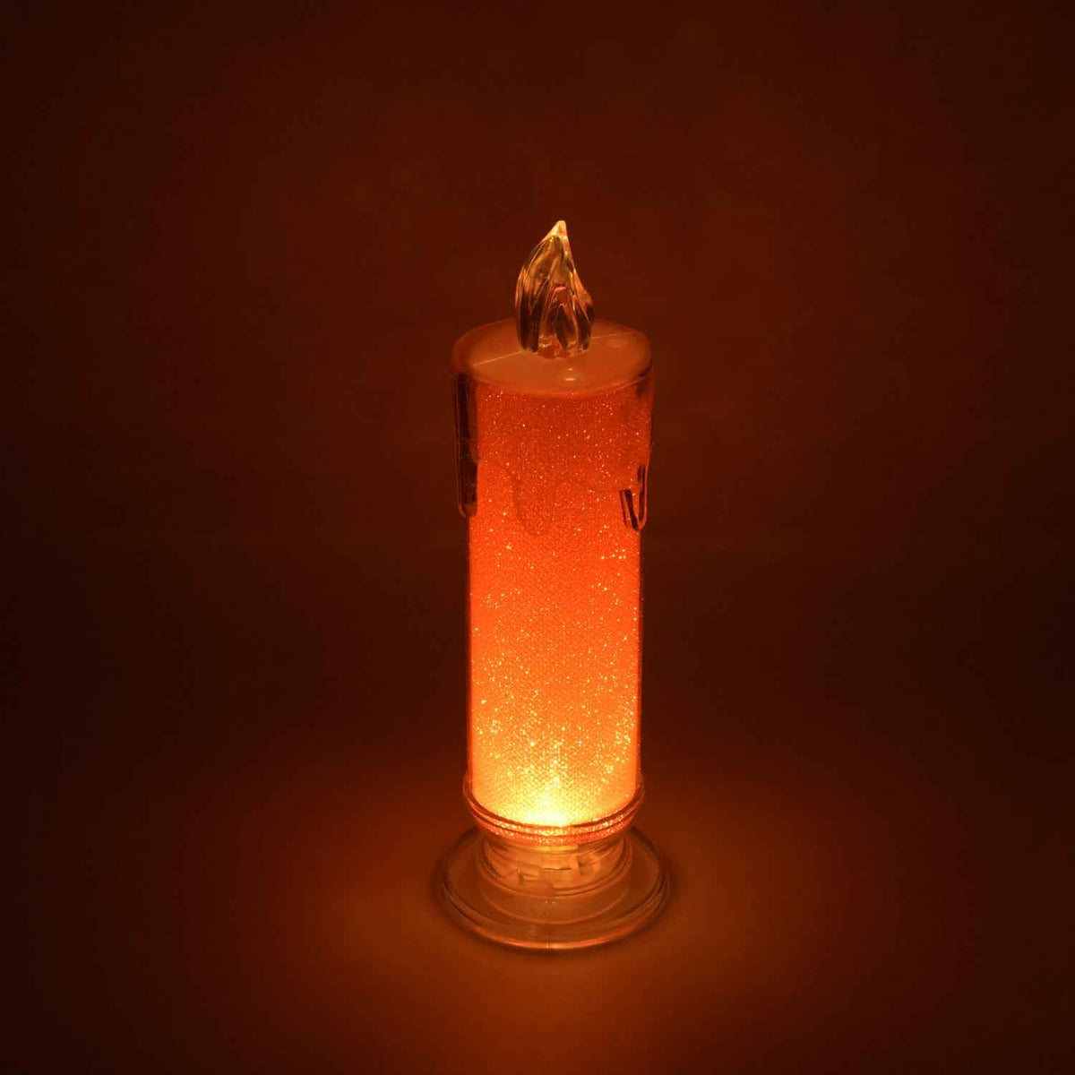 Red LED Flameless Candle – Realistic Flickering Pillar | Styleva