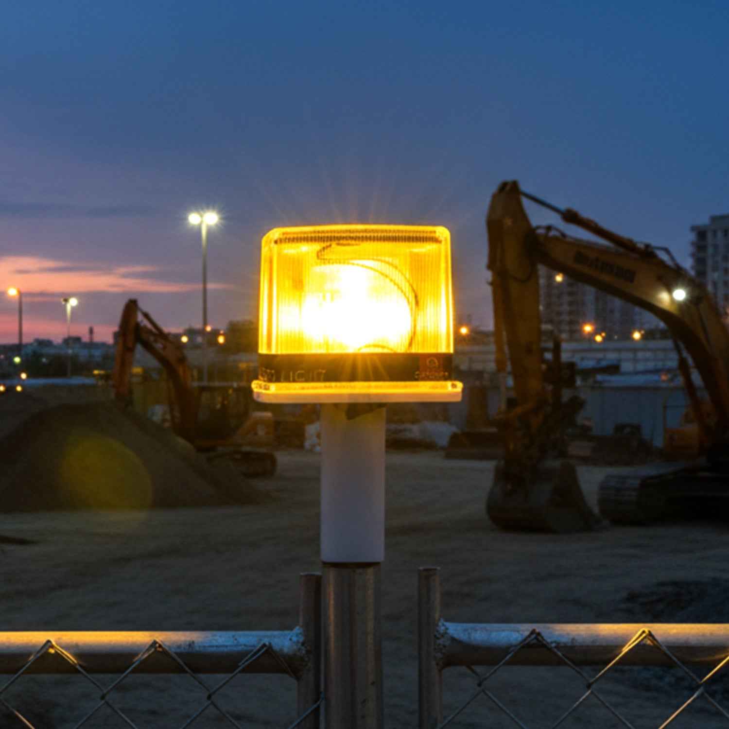 Solar Warning Light – Bright, Eco-Friendly Outdoor Safety Signal