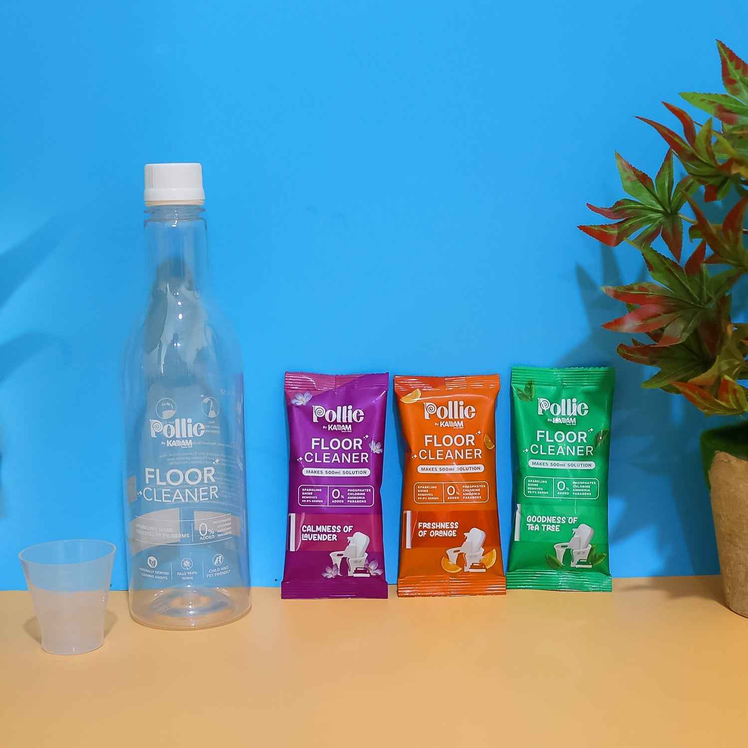 Concentrated Floor Cleaner Refill Kit – Eco-Friendly with Measuring Bottle