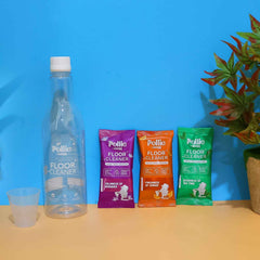 Concentrated Floor Cleaner Refill Kit – Eco-Friendly with Measuring Bottle