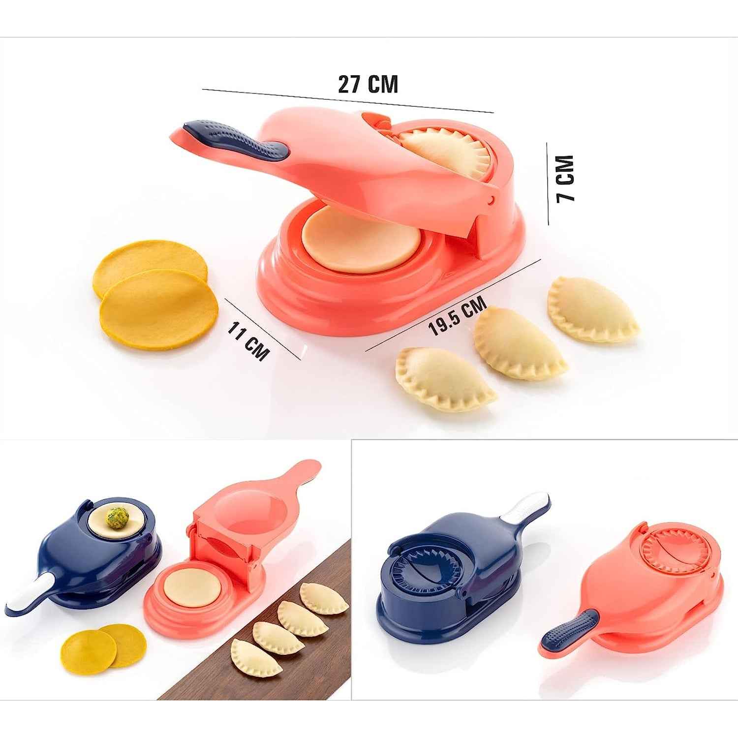 Gujiya Maker – 2-in-1 Dumpling Skin Press | Bake & Dwell