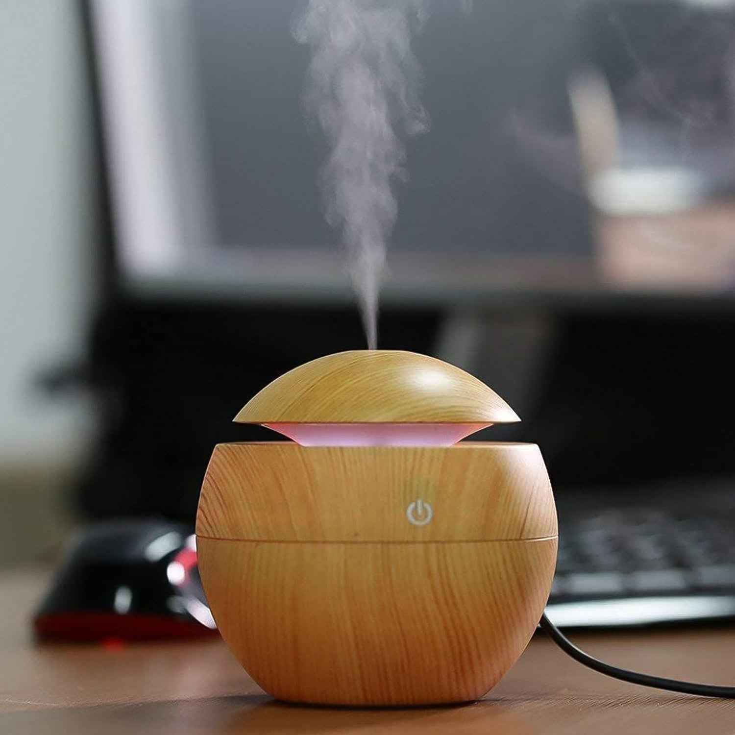 USB Desktop Humidifier – Ultrasonic LED Aroma Diffuser | Airvanta