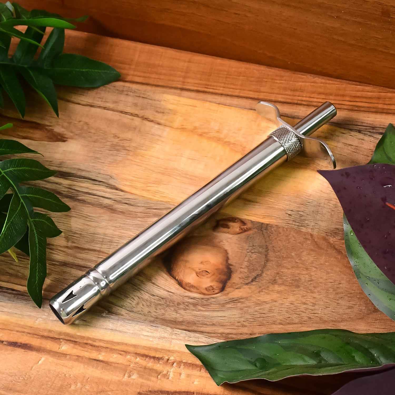 Stainless Steel Gas Lighter – Durable German Piezo Ignition