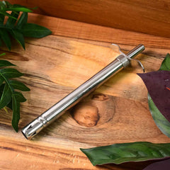 Stainless Steel Gas Lighter – Durable German Piezo Ignition