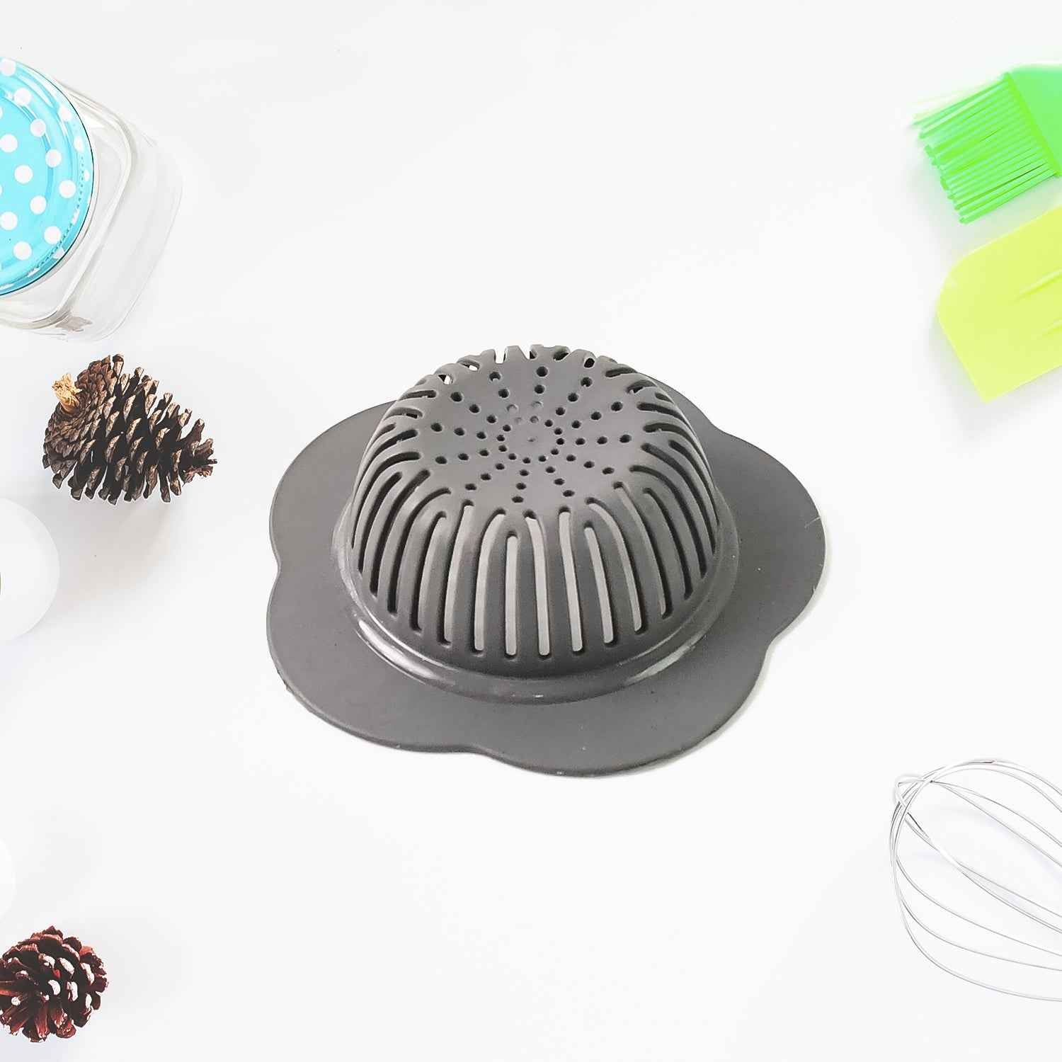 Durable Plastic Sink Strainer – Reusable Flower Pattern