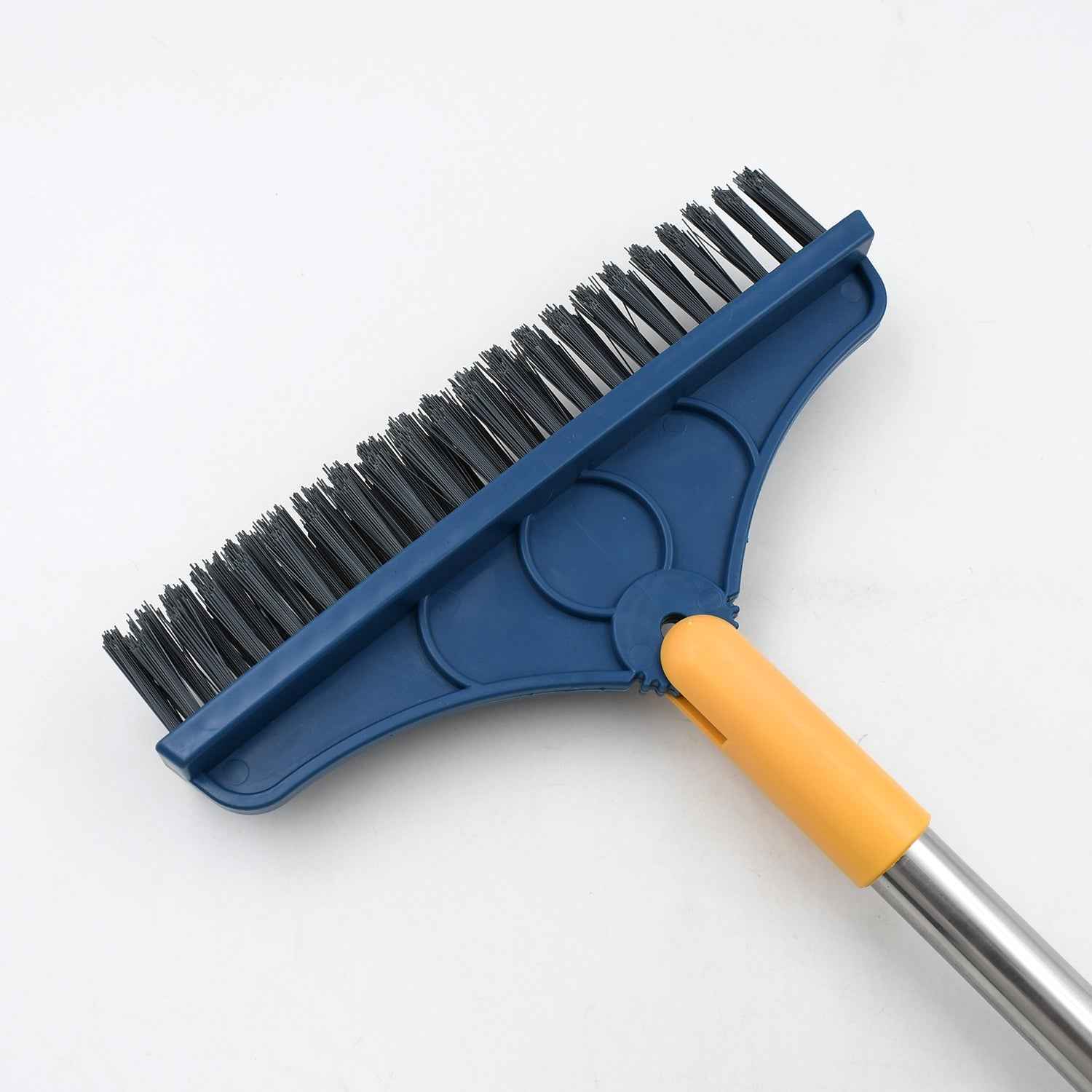 Floor Cleaning Brush – Long Handle 2-in-1 Wiper & Scrubber | Velvet Wipe