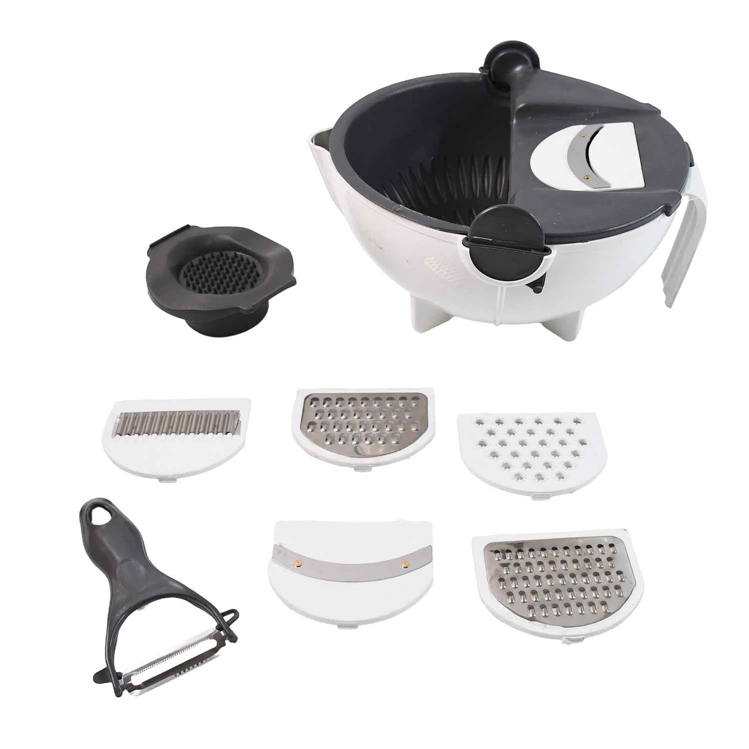 Vegetable Chopper 9-in-1 – Multifunctional Slicer with Drain Basket