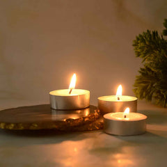 Smokeless Tealight Candles – 50 Pcs Set for Diwali | Indo Glow