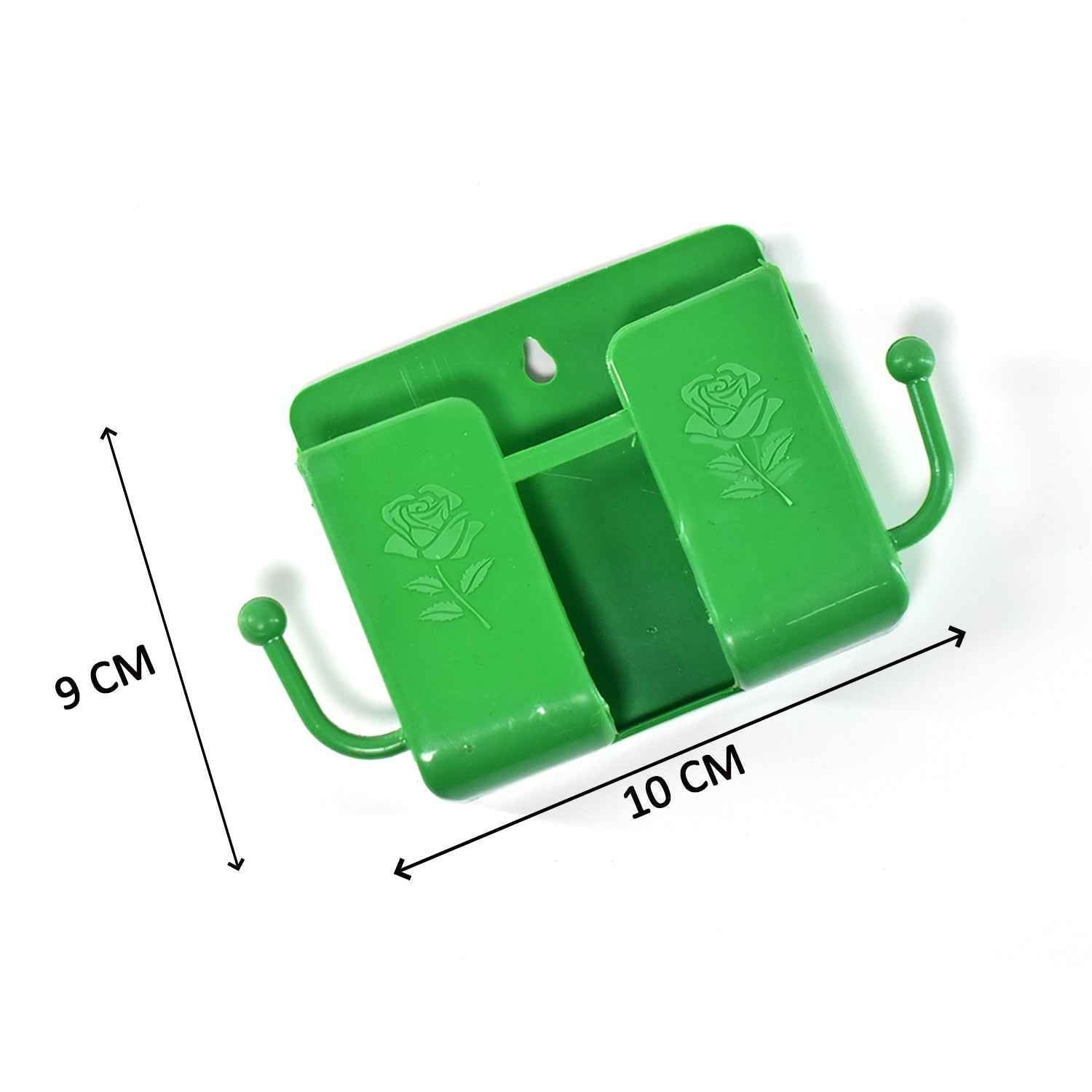 Wall Mounted Remote Holder – Multipurpose Storage Box with Hooks | Organivo