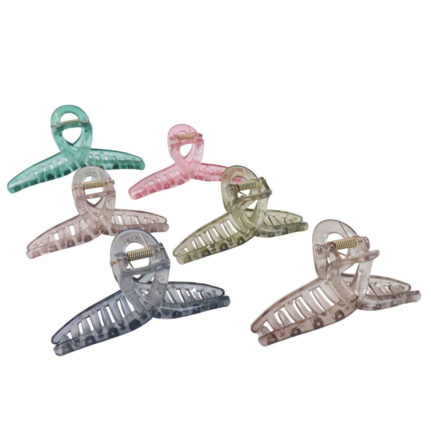 Hair Clutcher Clips – Premium 12-Pc Multicolor Stylish Hold