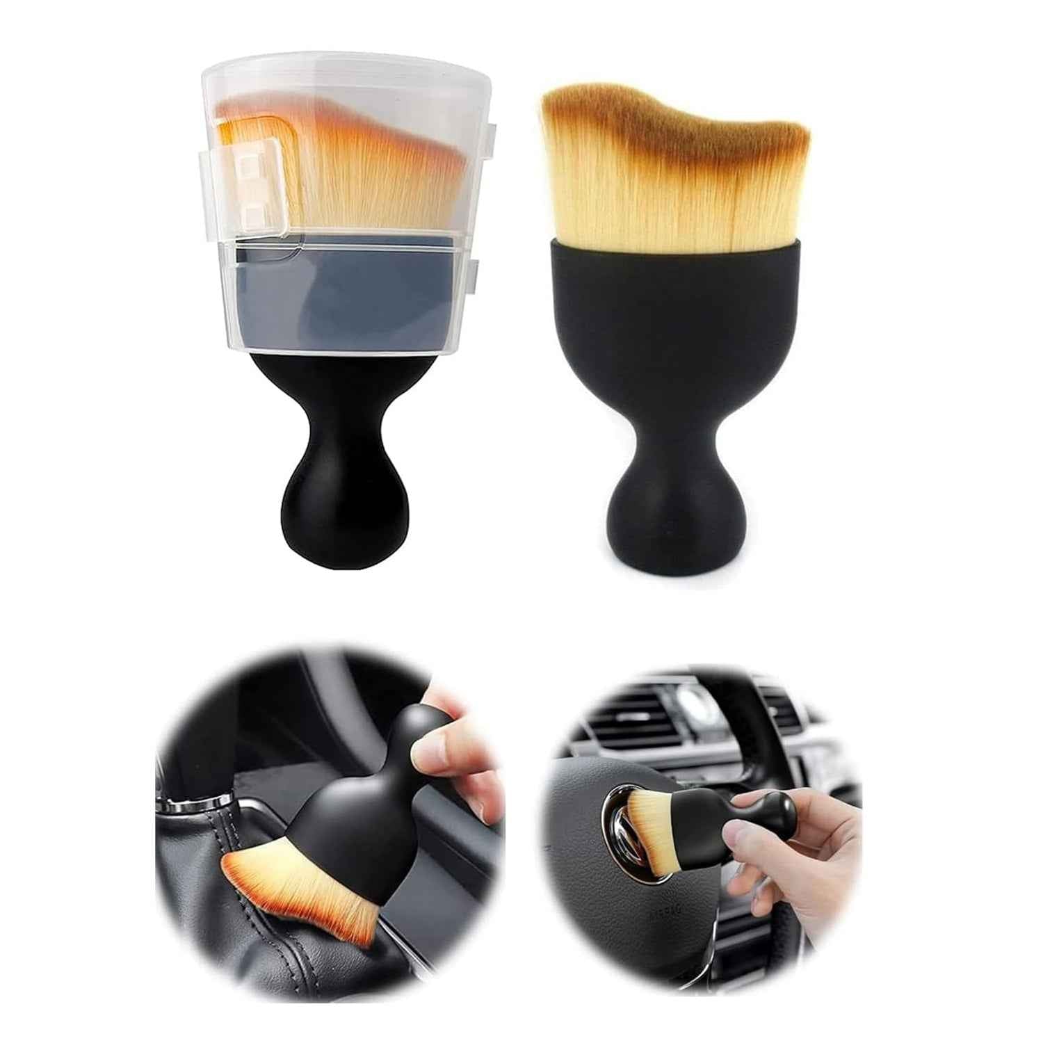 Mini Soft Car Interior Cleaning Brush Ð Gentle & Effective Dust Removal