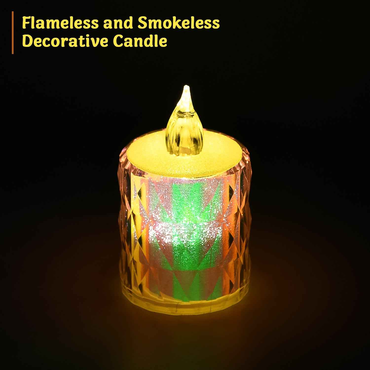 Diwali LED Tea Light Candles – 24 Pc Flameless & Smokeless | Indo Glow