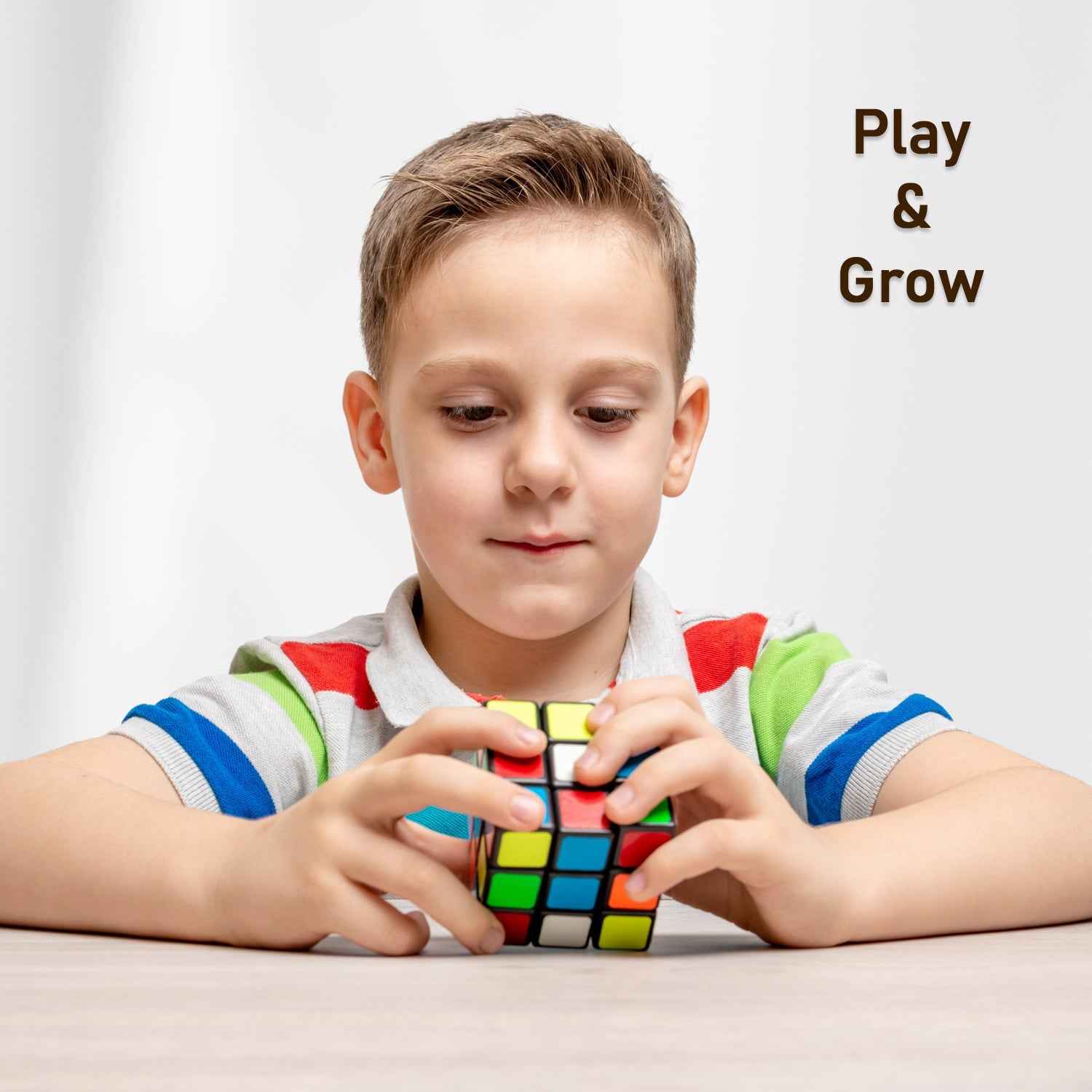 Rubik's Cube 3x3 – Brain Teaser Puzzle & Skill Builder | Play & Move