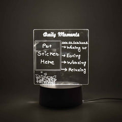 Acrylic Decorative Lamp – 3D Message Board & Night Light | Styleva