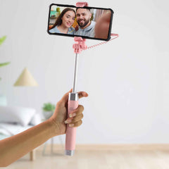 Wired Selfie Stick with Rearview Mirror – Extended 78 cm Reach