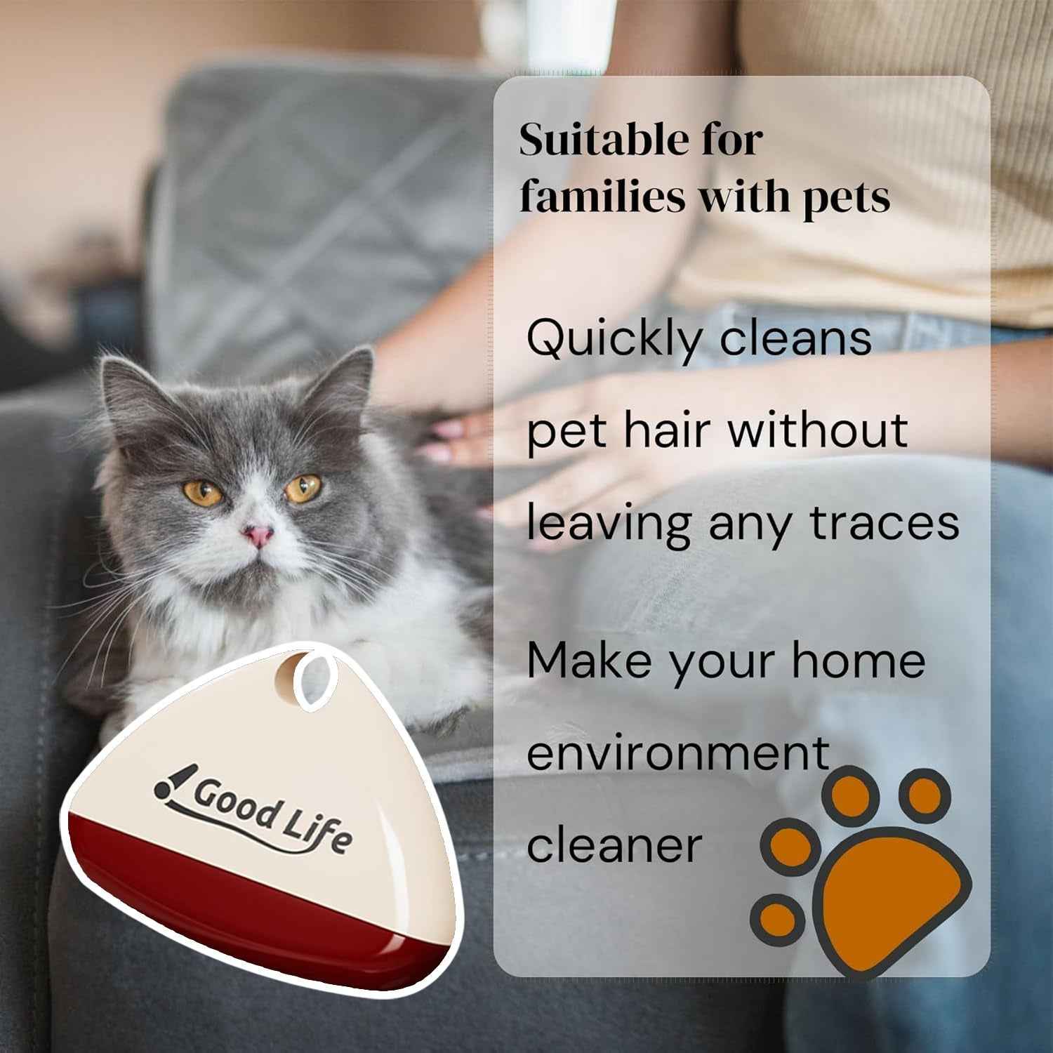Small Reusable Lint Roller – Portable Pet Hair Remover