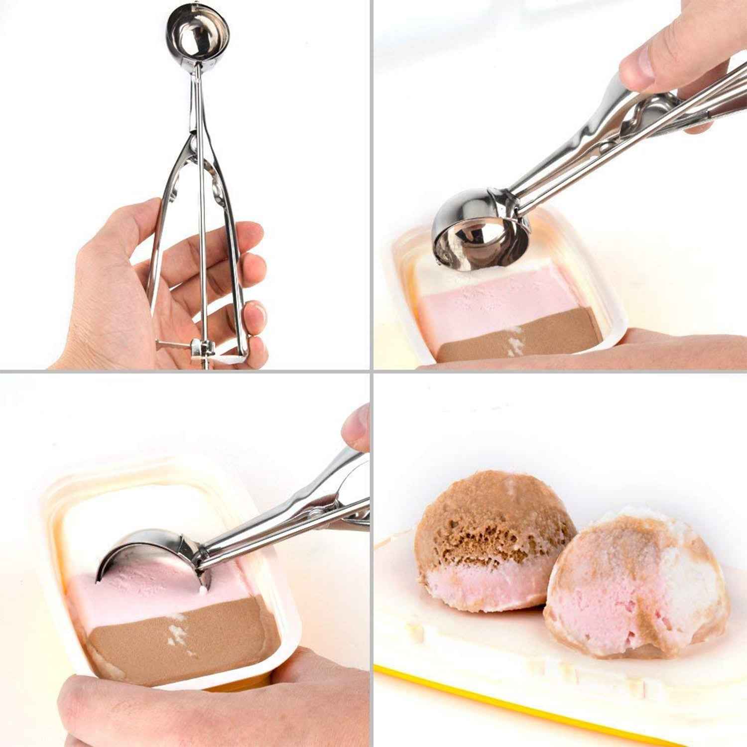 Ice Cream Scoop – Trigger Release Stainless Steel | Indo Glow