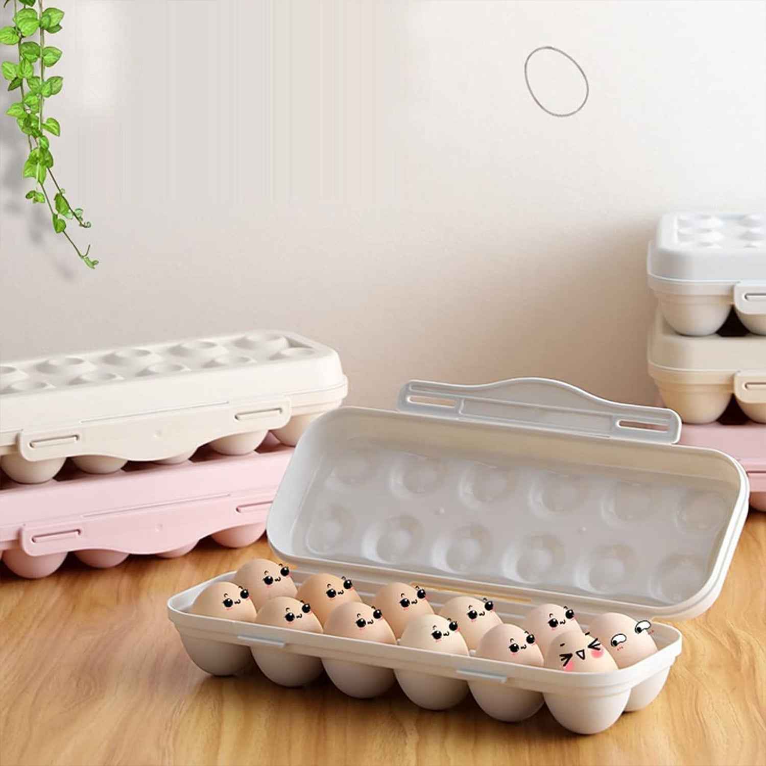 Fridge Egg Holder – 18 Grid Shock-Proof Container | Organivo