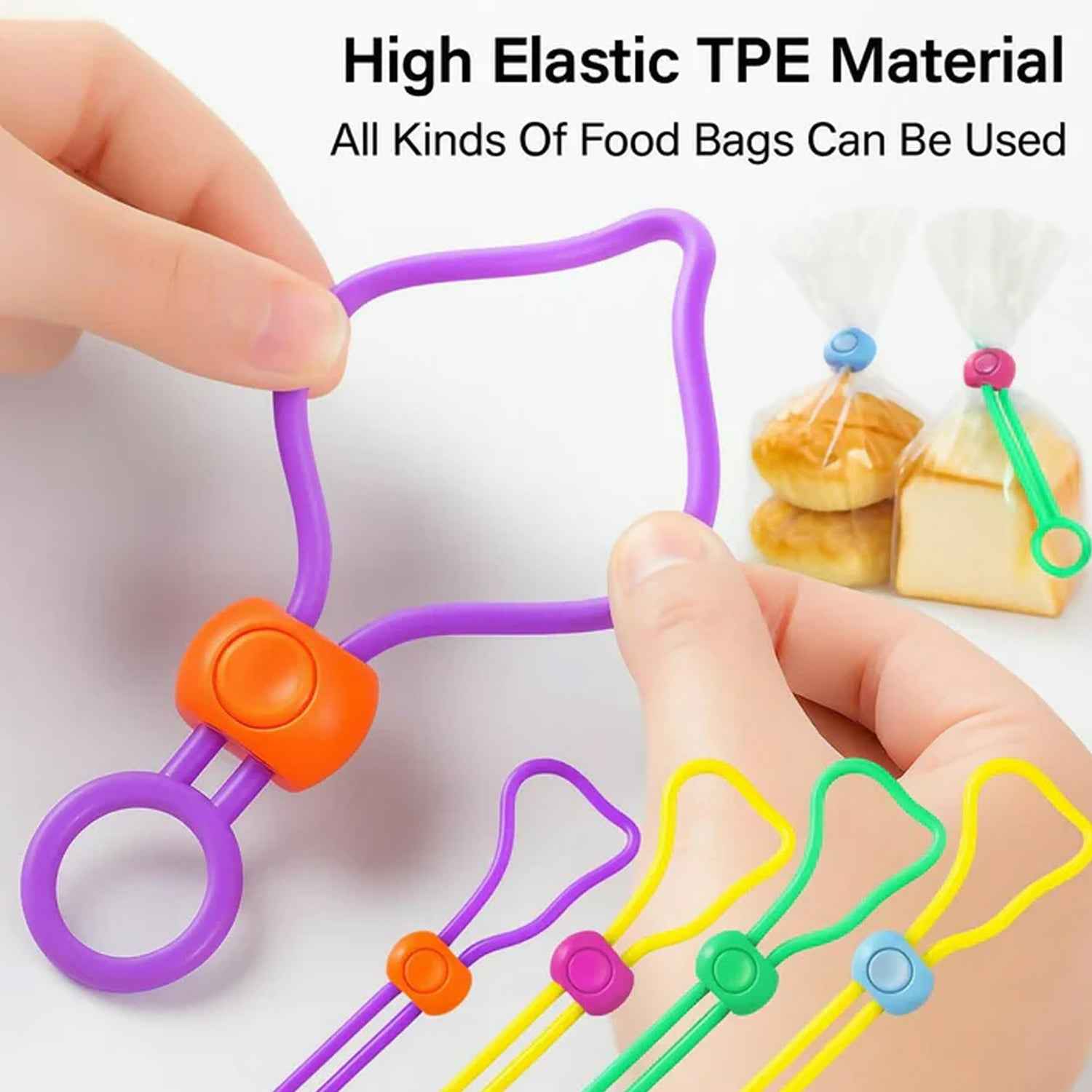 Silicone Food Bag Clips – Reusable Sealing Lock 3 Pack