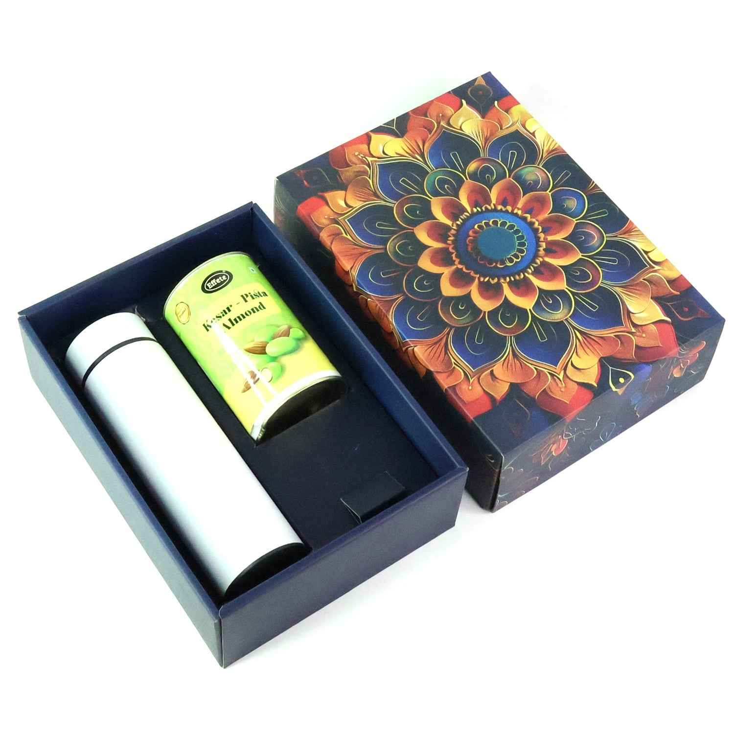 Kesar Pista Almonds Gift Hamper – Premium Golden Set with Bottle