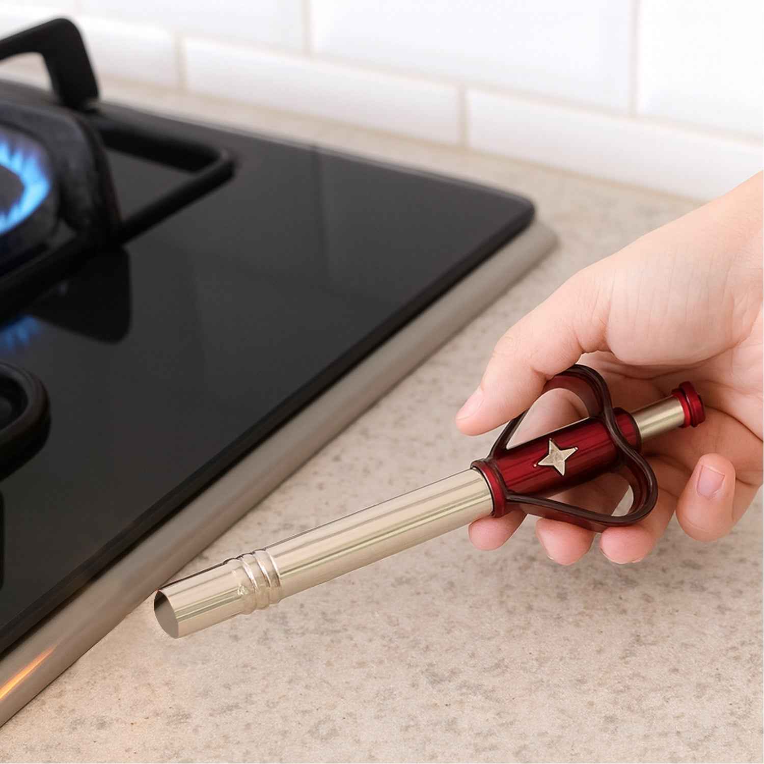 Gas Lighter – Extra Long Stainless Steel for Safe Ignition | Supermom