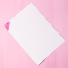 Triangle paper clip clasping office documents securely